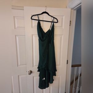 Baltic Born Emerald Green Wrap Dress, L